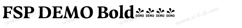 FSP DEMO Bold字体转换 FSP DEMO Bold字体转换